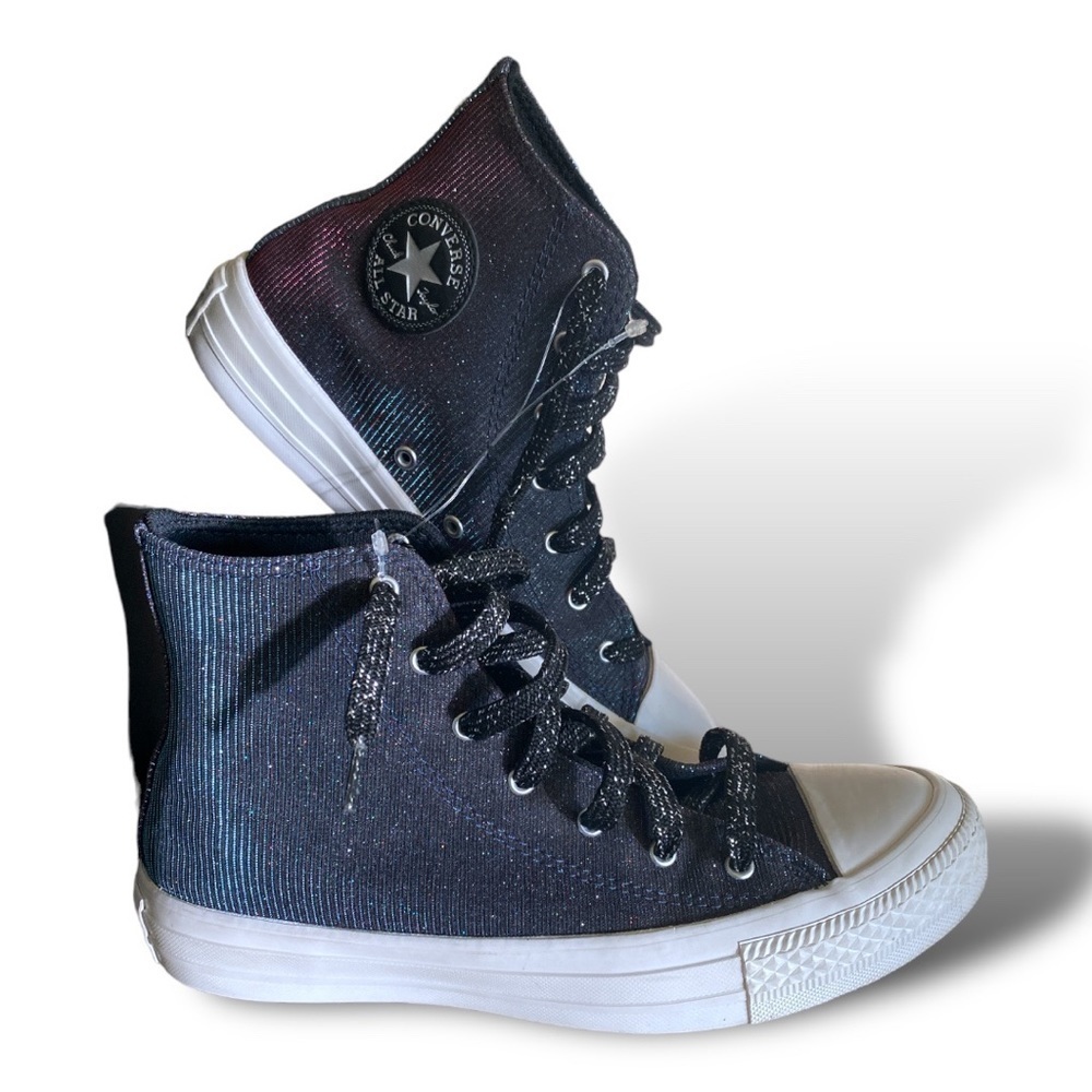 Converse High Top Sneakers CTAS Glittery Metallic Trendy Laser Casual Sneaker